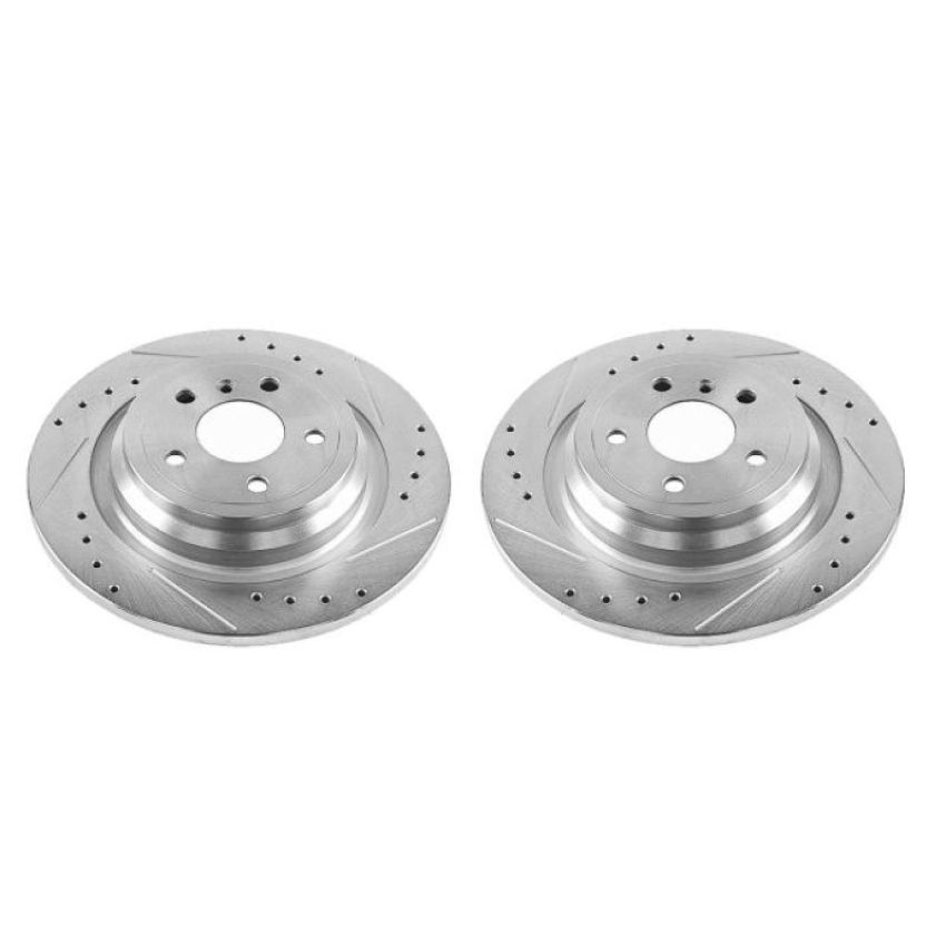 PowerStop EBR1457XPR PowerStop Evolution Performance Drilled, Slotted & Plated Brake Rotor Pair