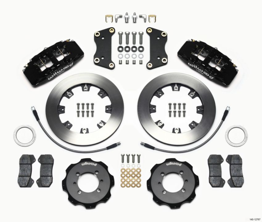 Wilwood 140-12767 Dynapro 6 Front Hat Kit 12.19in 2012 Fiat 500 w/ Lines