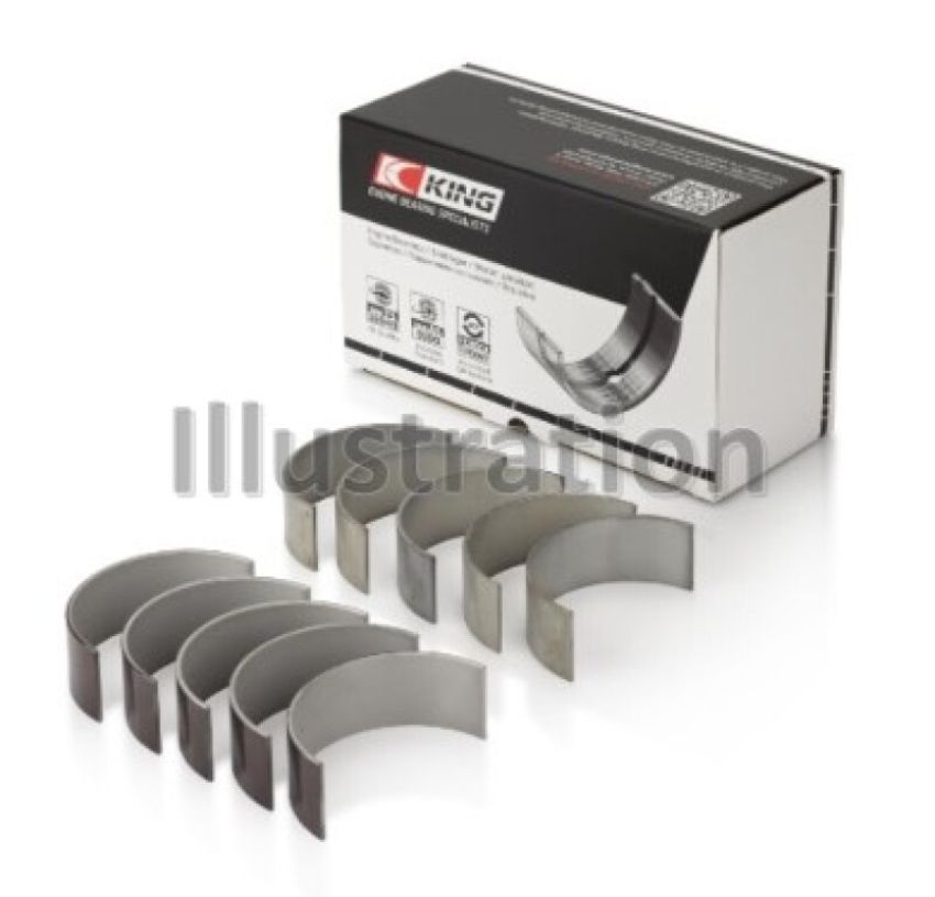 King Engine Bearings CR524SP0.25 VW Axd/Bnz/Bpe Sputter (Size +0.25mm) Connecting Rod Bearing Set