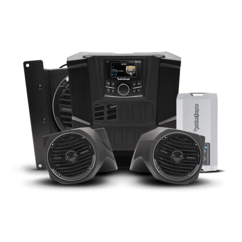 Rockford Fosgate UTV RNGR-STAGE3 Rockford Fosgate 15-17 Polaris Ranger (Gen 1) 400 Watt Stereo Front Speaker w/ Subwoofer Kit