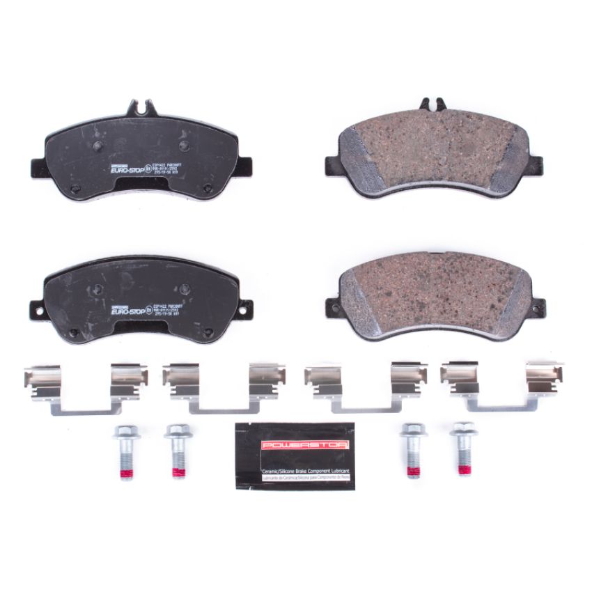 PowerStop ESP1422 EuroStop ECE-R90 Certified Brake Pad Set