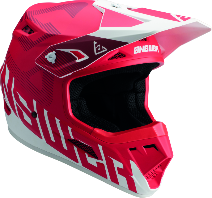 Answer 447749 AR1 V2 Bold Helmet Red/White Youth - Medium