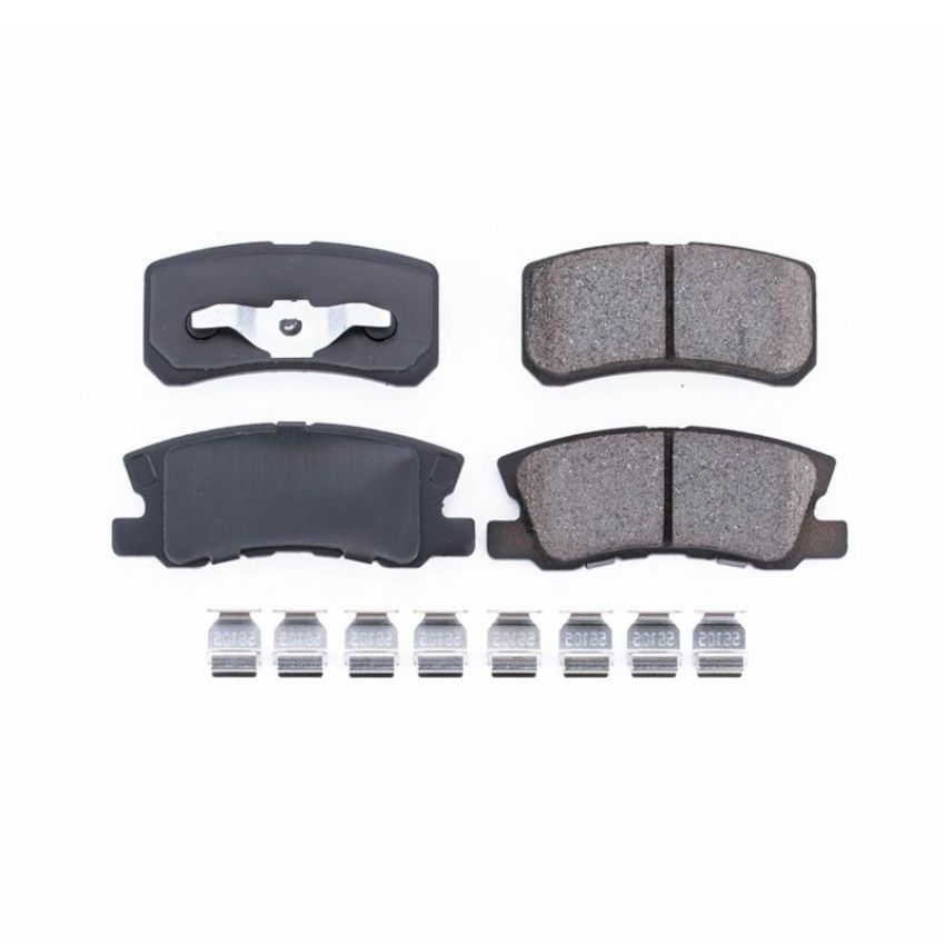 PowerStop 17-868 PowerStop - Z17 Low-Dust Ceramic Brake Pads with Hardware