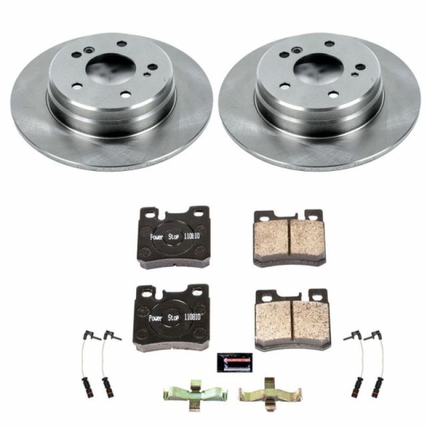 PowerStop KOE6333 OE Stock Replacement Low-Dust Ceramic Brake Pad and Rotor Kit