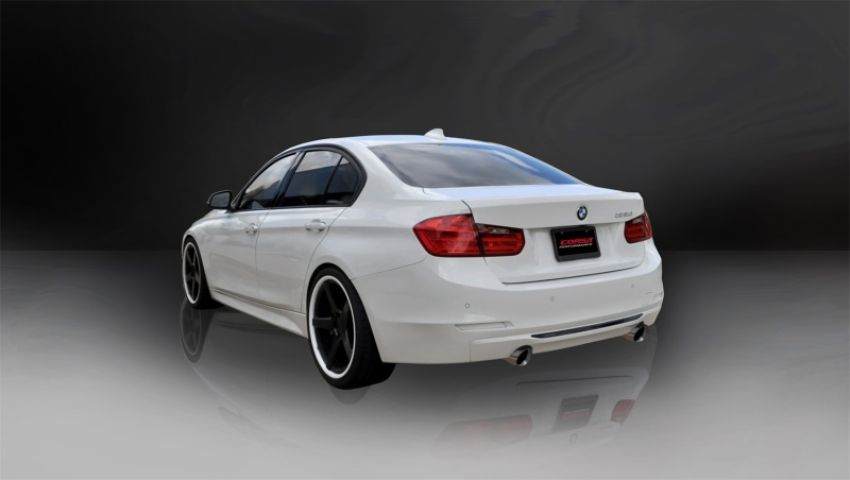 CORSA Performance 14938 Corsa 12-14 BMW 335i Sedan AWD F30 3in Polished Touring Dual Rear Single 3.5in Tip Cat-Back