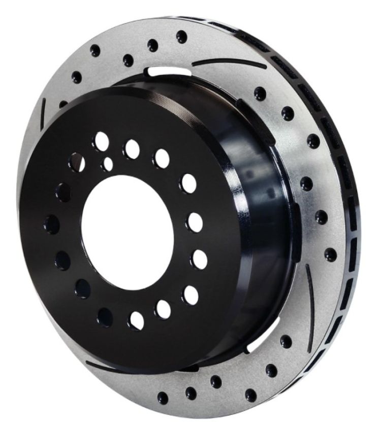 Wilwood 160-9990-BK Rotor-1.91in Offset-SRP-BLK-Drill-LH 12.19 x .810 - 5 Lug 3.12in Reg-C10