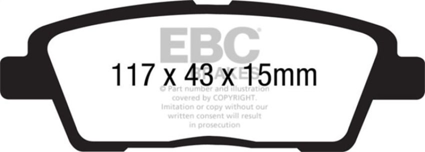 EBC Brakes DP31881C Redstuff Ceramic Low Dust Brake Pads