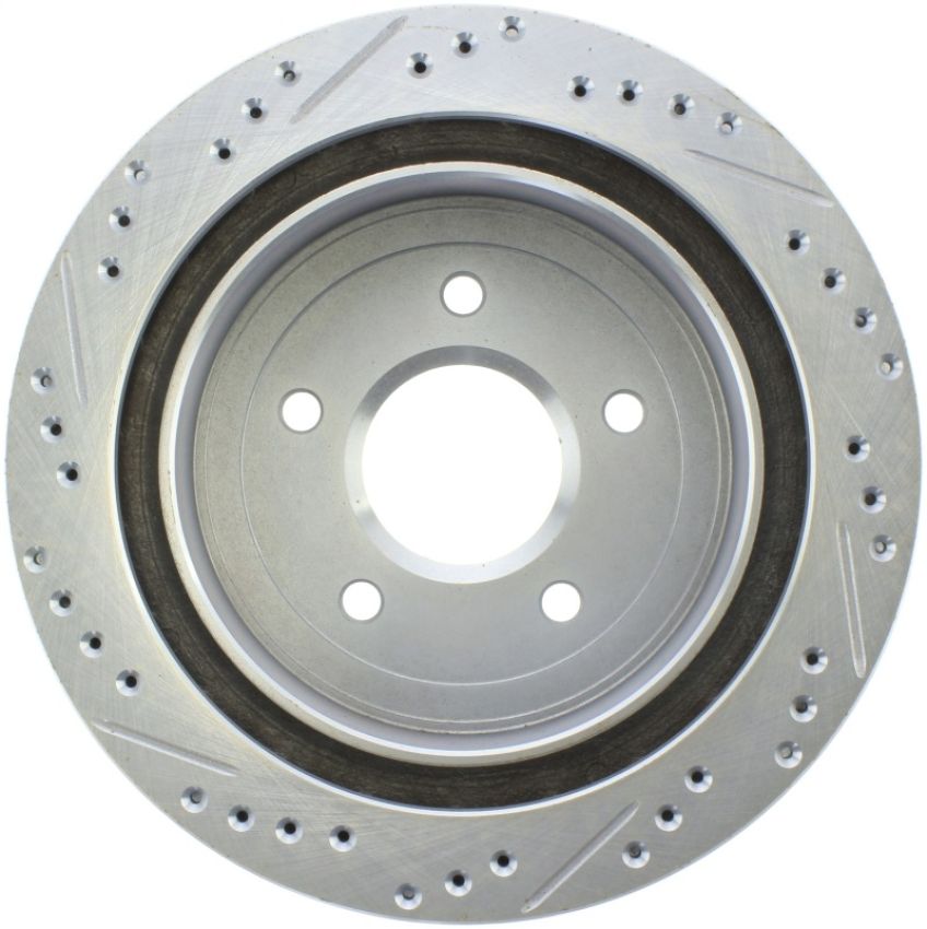 Stoptech 227.62061L Select Sport Drilled & Slotted Rotor - Front Right