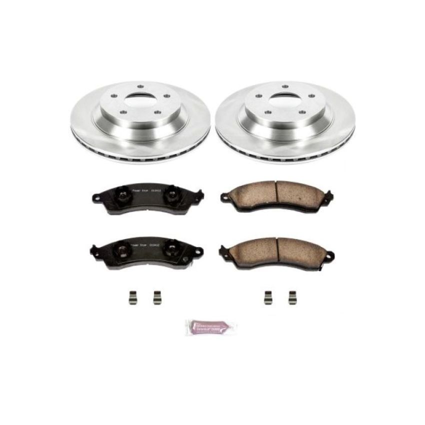 PowerStop KOE1517 OE Stock Replacement Low-Dust Ceramic Brake Pad and Rotor Kit