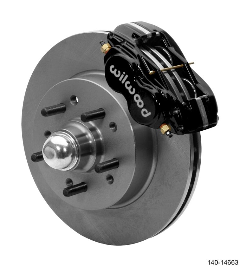 Wilwood 140-14663 Forged Dynalite-M Front Kit 11.5in 1 PC Rotor&Hub 58-64 Impala 63-64 Corvette
