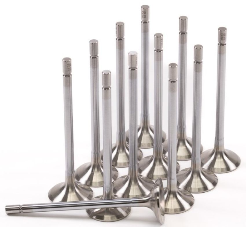 GSC Power Division 2245-12 GSC P-D Nissan VR30DDTT 28.5mm Head STD 97.5mm Long Super Alloy Exhaust Valve - Set of 12