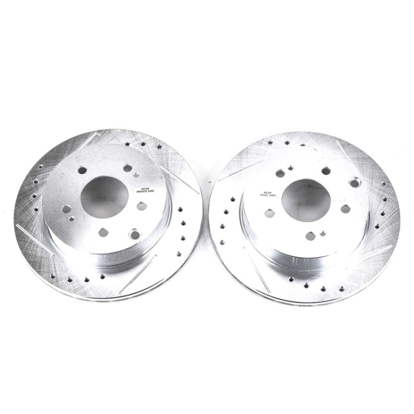 PowerStop JBR1172XPR PowerStop Evolution Performance Drilled, Slotted & Plated Brake Rotor Pair