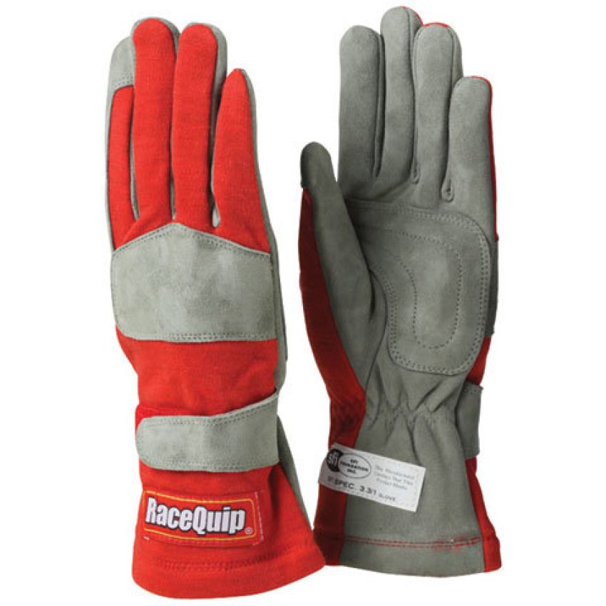 RACEQUIP RQP351016 Gloves Single Layer X-Large Red SFI