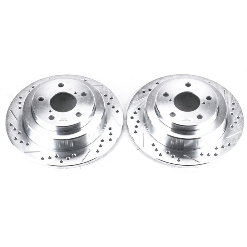 PowerStop JBR359XPR PowerStop Evolution Performance Drilled, Slotted & Plated Brake Rotor Pair