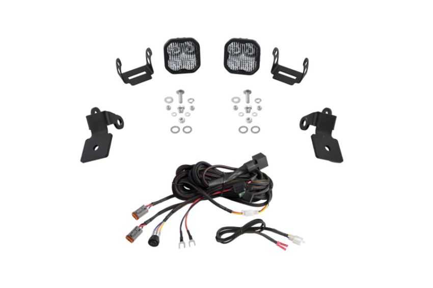 Diode Dynamics DD7635 20-Present Polaris RZR A-Pillar LED Pod Kit SS3 Sport - White Combo