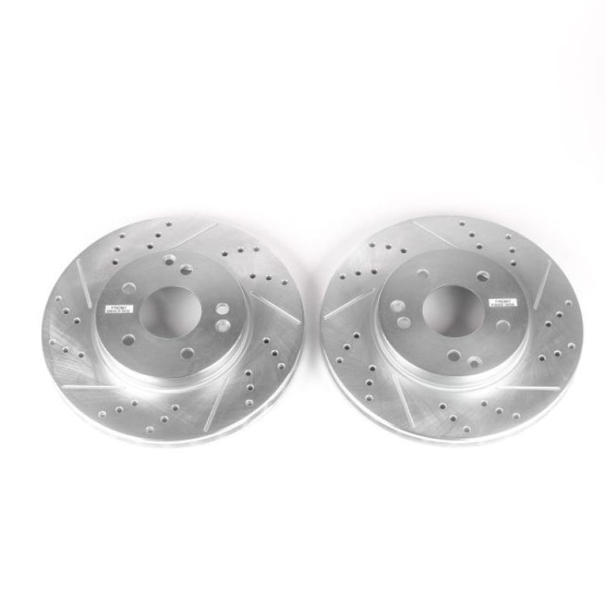PowerStop EBR859XPR PowerStop Evolution Performance Drilled, Slotted & Plated Brake Rotor Pair