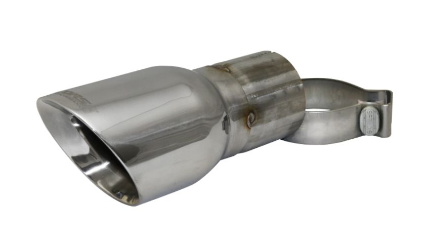 Corsa Performance TK006 Single 4.0in. Polished Pro-Series Universal Tip Kit (3.0in. Inlet-Clamp Included