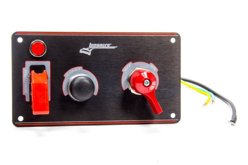 LONGACRE LON52-44871 Ignition Panel Black w/Batt Disconnect