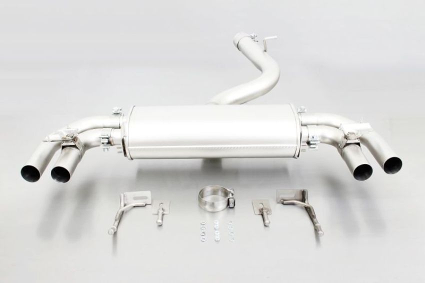 Remus 046913 1500 2013 Audi S3 Quattro 3 Door Axle Back Exhaust (Tail Pipes Req)