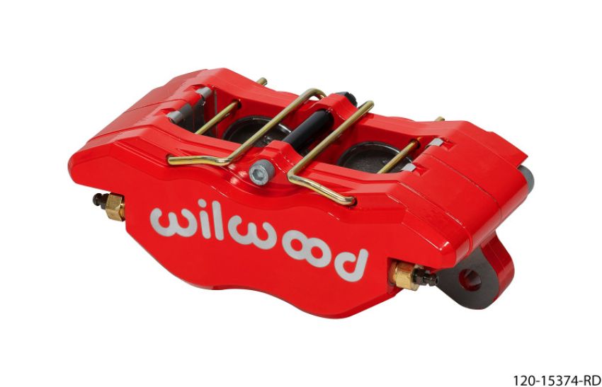 Wilwood 120-15374-RD Caliper - Off-Road Dynapro Narrow 5.25in Mount - 1.75/1.75in Pistons .38in Disc - Red