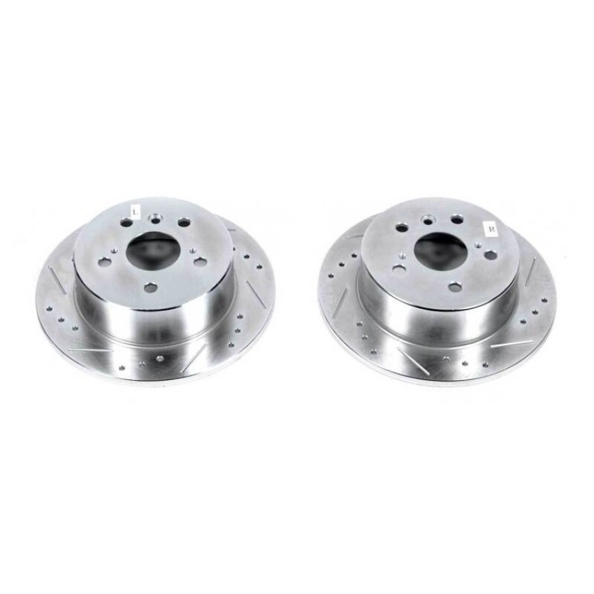 PowerStop JBR1576XPR PowerStop Evolution Performance Drilled, Slotted & Plated Brake Rotor Pair