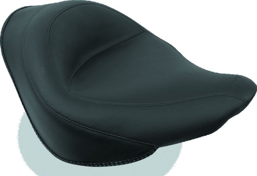 Mustang Motorcycle 76248 Mustang 06-17 Harley Softail Wide Tire (200mm) Wide Touring Solo Seat - Black