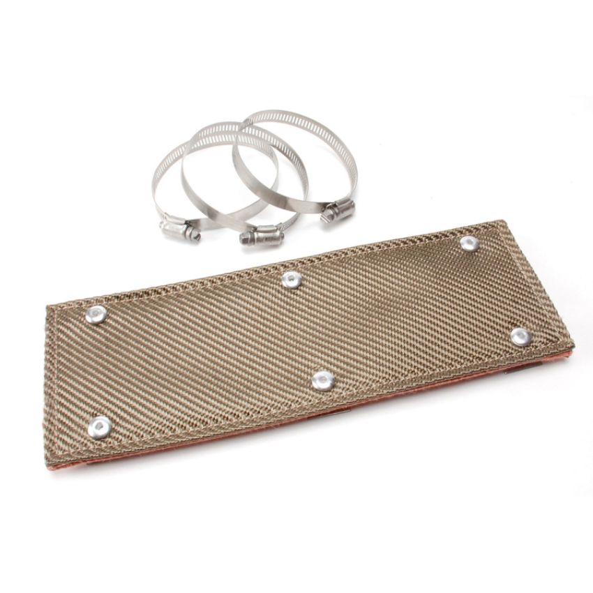 Design Engineering 10454 Pipe Shield Titanium 4in x 12in