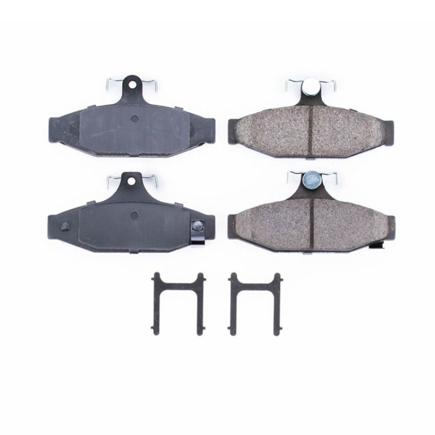 PowerStop 17-413 PowerStop - Z17 Low-Dust Ceramic Brake Pads with Hardware