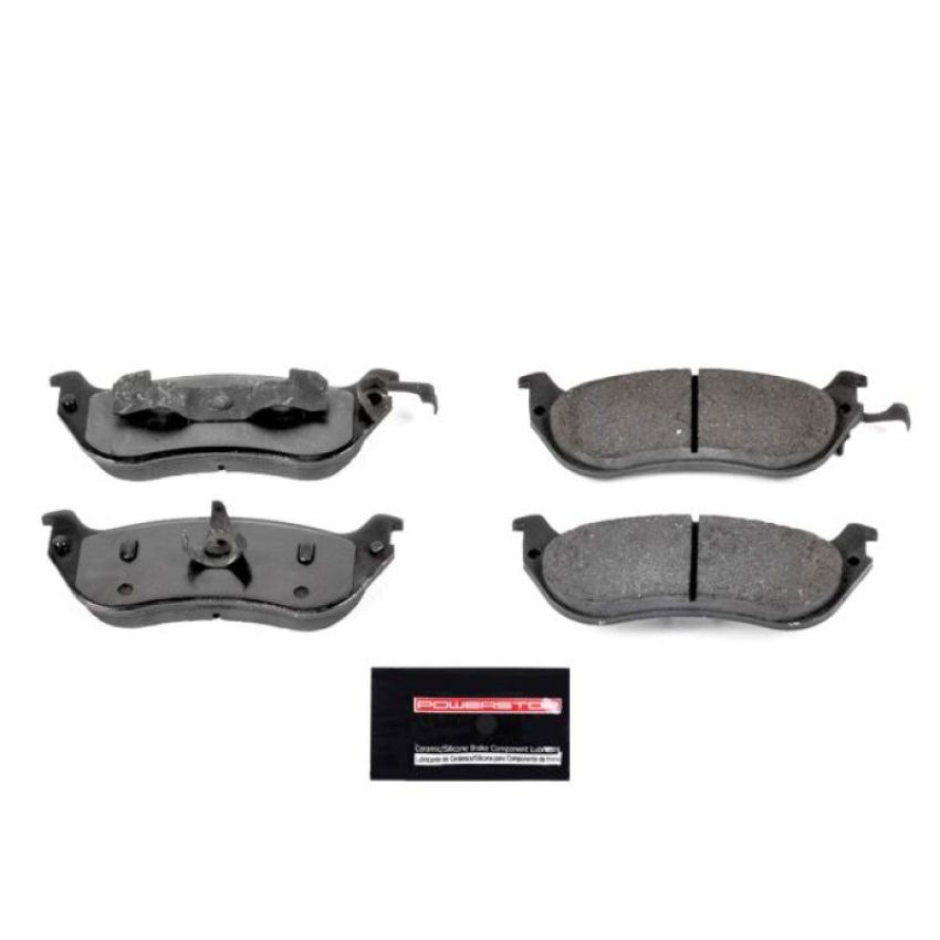 PowerStop Z36-881 PowerStop - Z36 Truck and SUV Carbon-Fiber Ceramic Brake Pads with Hardware Kit