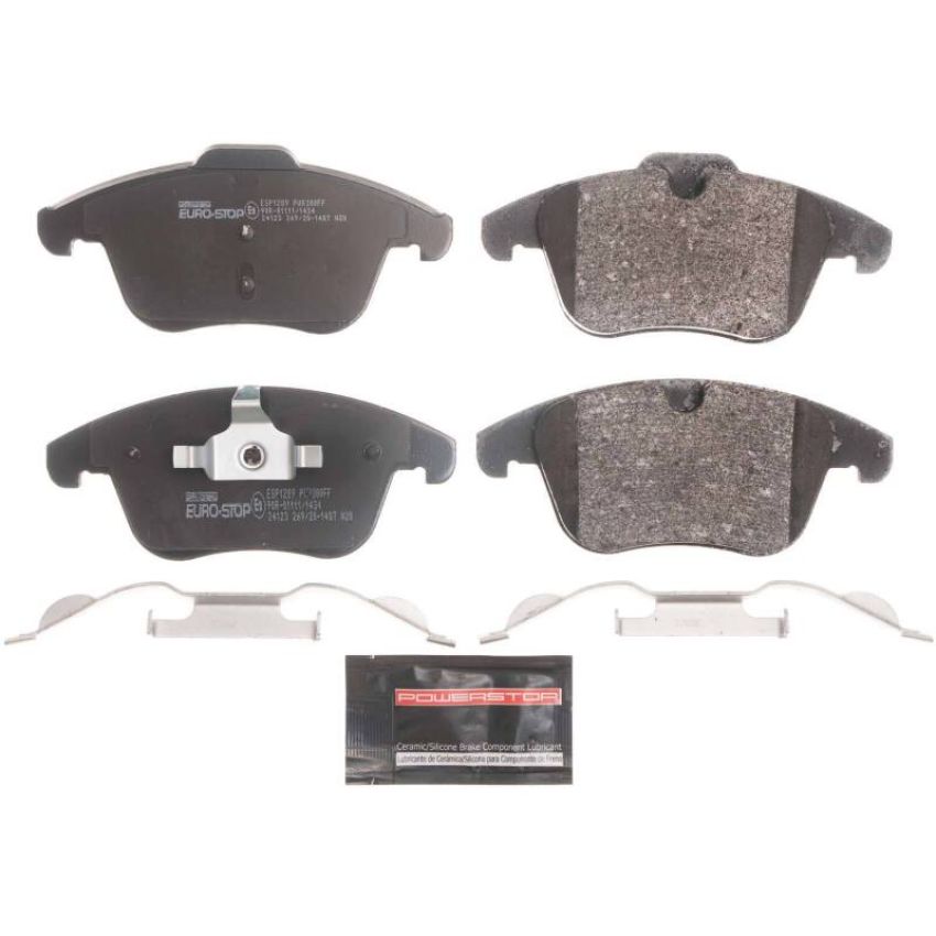 PowerStop ESP1289 EuroStop ECE-R90 Certified Brake Pad Set