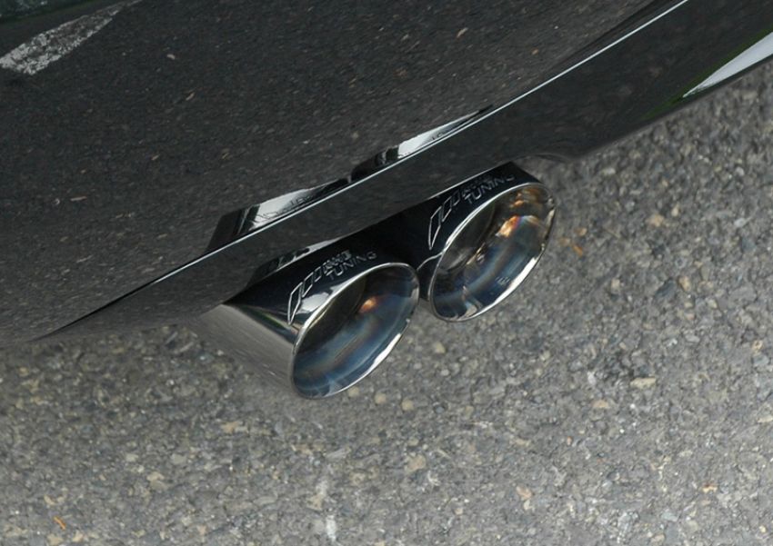 AWE Tuning 3040-43010 Audi B7 A4 3.2L Track Edition Quad Tip Exhaust - Diamond Black Tips