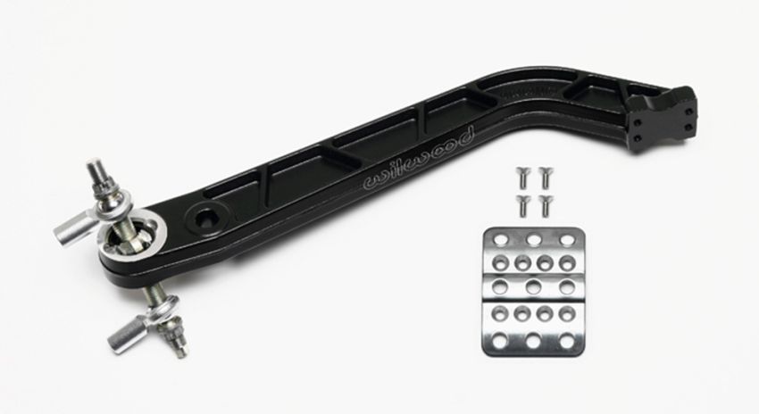 Wilwood 340-15152 Retrofit Kit Adj Trubar Brake Pedal - Brake -Rev Swing Mount - 6.25:1