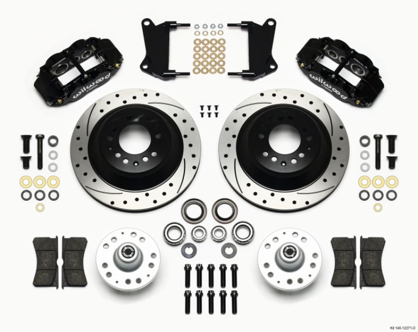Wilwood 140-12271-D Narrow Superlite 6R Front Hub & 1PC Rtr Kit 12.88in Dril 67-69 Camaro 64-72 Nova Chevelle