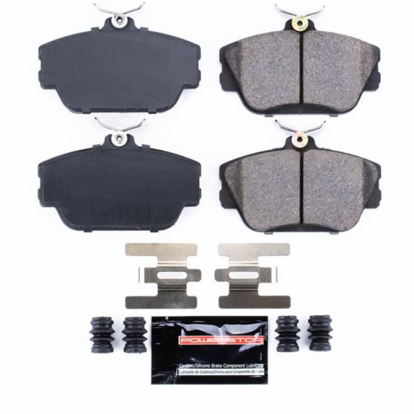 PowerStop Z23-598 PowerStop - Z23 Daily Driver Carbon-Fiber Ceramic Brake Pads with Hardware Kit