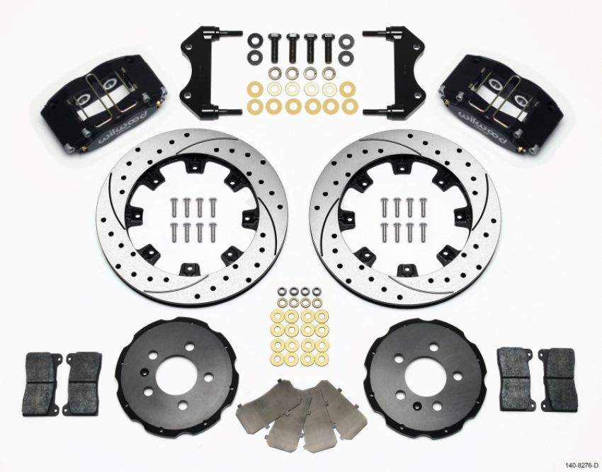 Wilwood 140-8276-D Dynapro Radial Front Kit 12.19in Drilled 99-03 Jetta IV & Golf IV