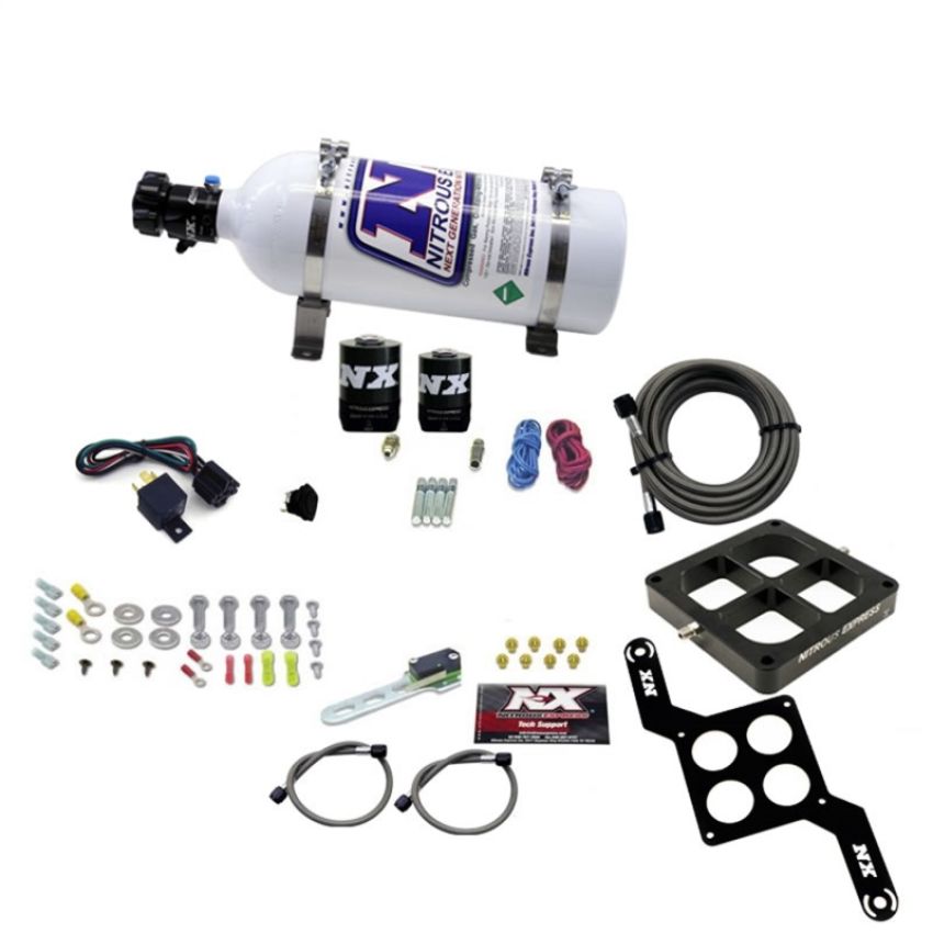 Nitrous Express 63870-05 DOMINATOR SINGLE ENTRY BILLET CROSSBAR, RNC (250-750HP) W/ 5LB BOTTLE