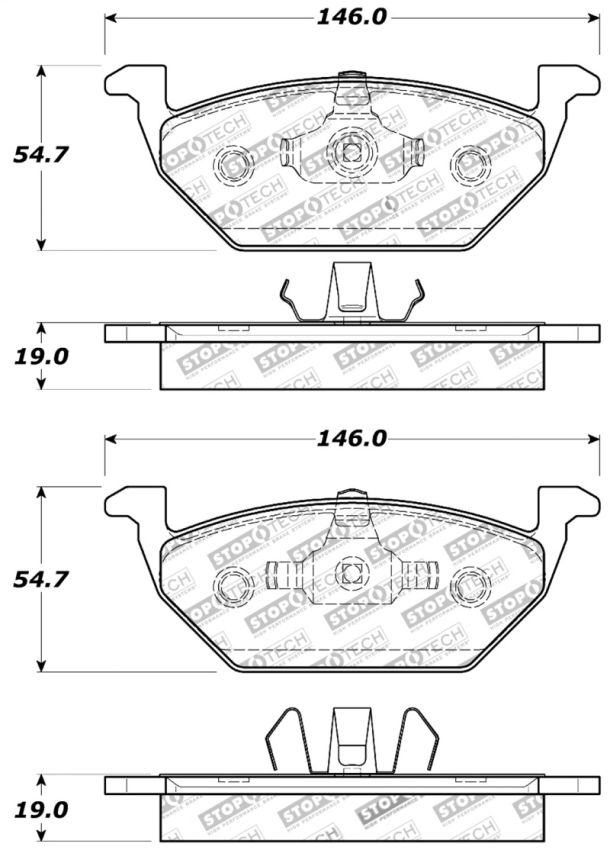 Stoptech 309.07680 Performance Brake Pads