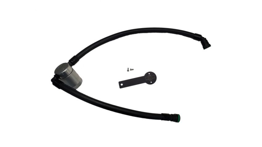 J&L 3093P-C 19-23 Chevy Silverado/GMC Sierra 1500 2.7L Passenger Side Oil Separator 3.0 - Clear Anodized