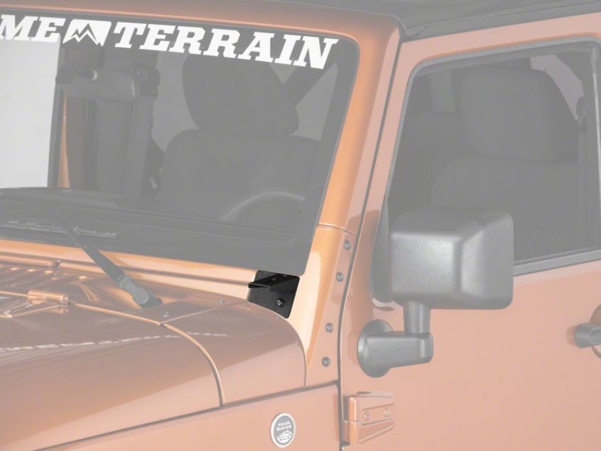 Raxiom J106736 07-18 Jeep Wrangler JK Windshield Mounted Light Brackets