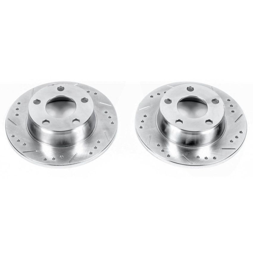PowerStop EBR1009XPR PowerStop Evolution Performance Drilled, Slotted & Plated Brake Rotor Pair