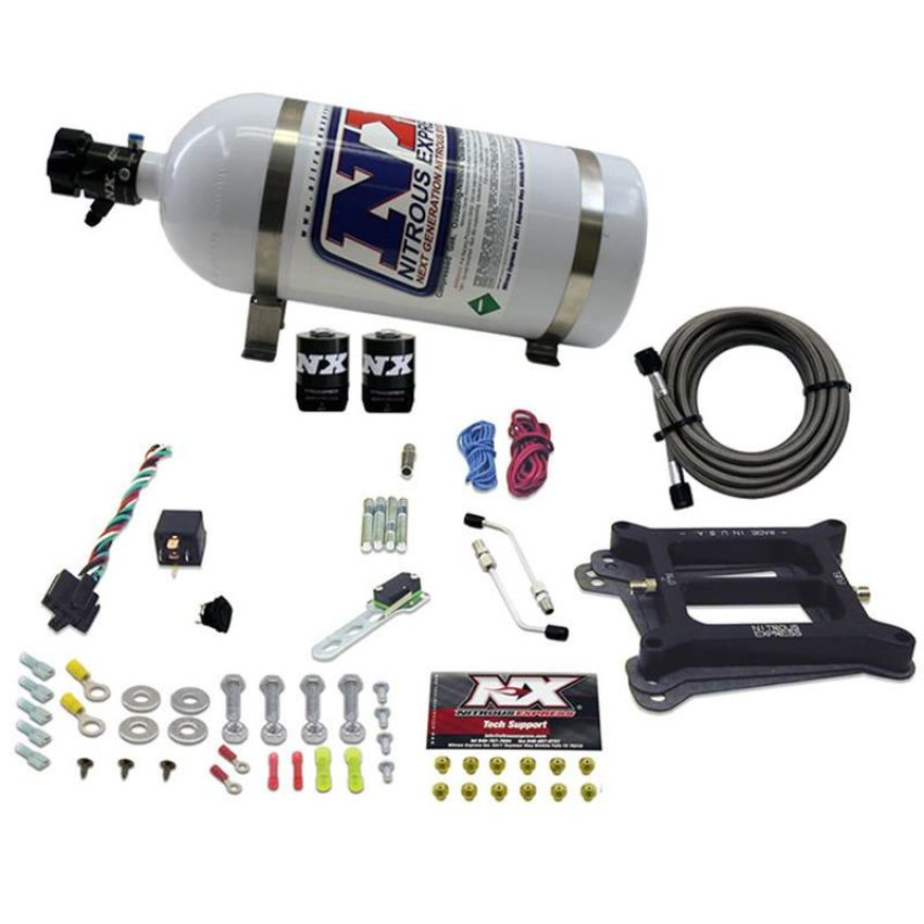 Nitrous Express 30040-10 4150 4-BBL/GASOLINE (50-100-150-200-250-300HP) WITH 10LB BOTTLE