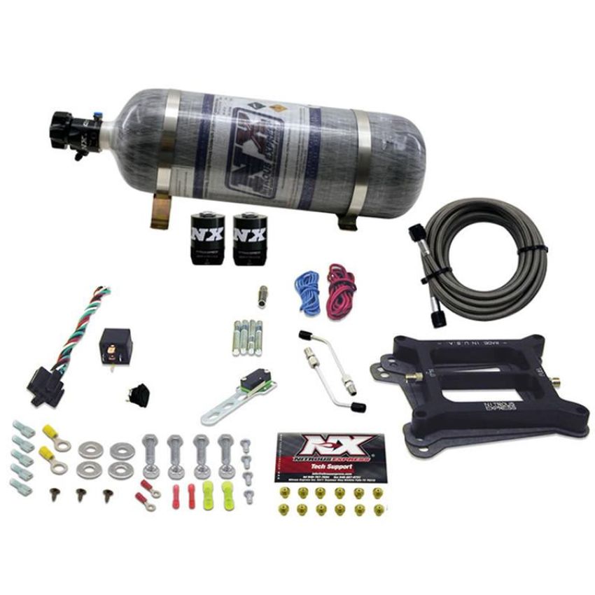Nitrous Express 30040-12 4150 4-BBL/GASOLINE (50-100-150-200-250-300HP) WITH COMPOSITE BOTTLE