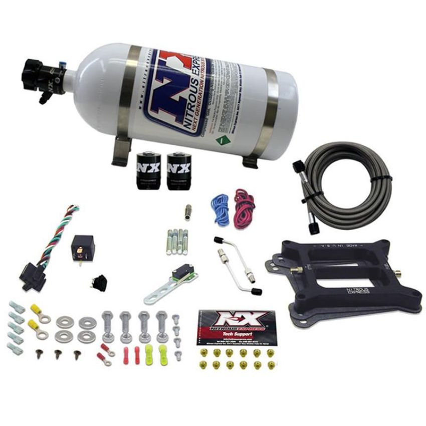 Nitrous Express 30045-10 4150 4-BBL/ALCOHOL (50-100-150-200-250-300HP) WITH 10LB BOTTLE