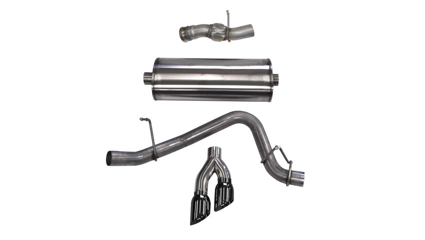 CORSA Performance 14826BLK Corsa 2015-2020 GMC Yukon Denali 6.2L V8 Single Side Exit Cat-Back Exhaust w/ Polished Black Tips