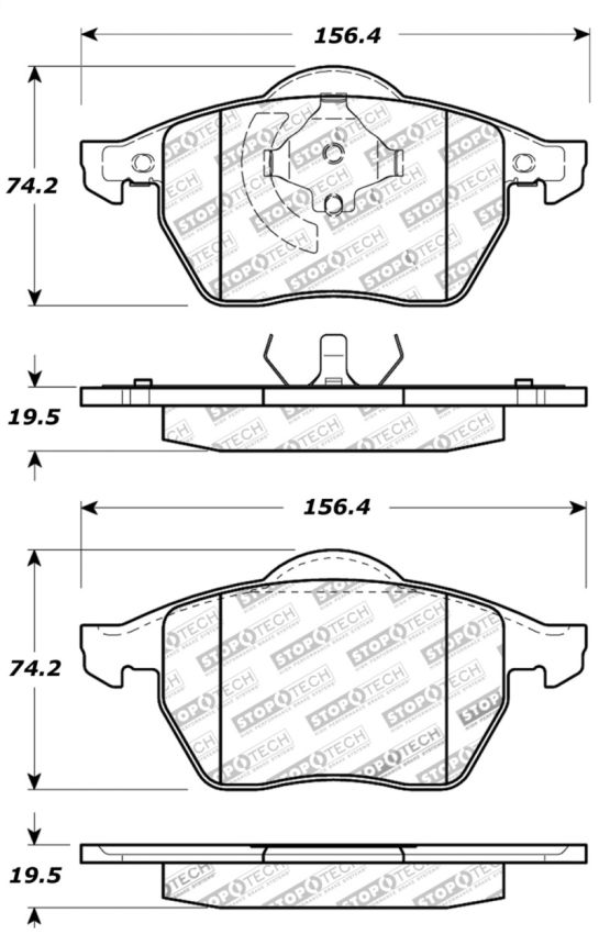Stoptech 309.06870 Performance Brake Pads