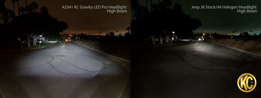 KC HiLiTES 4234 KC Headlight Gravity LED 7in 1-Light - 2007-2018 Jeep Wrangler JK 2/4-Door