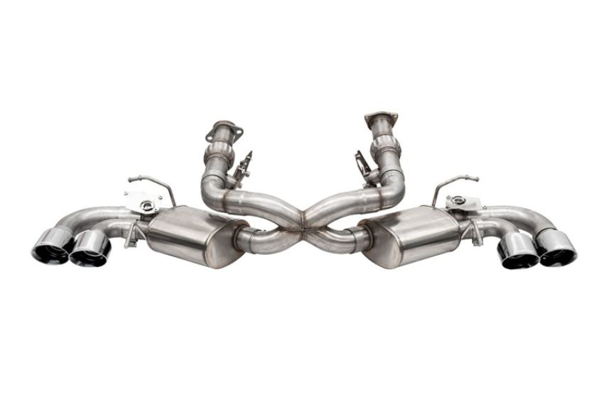 CORSA Performance 21103 Corsa 20-24 Corvette C8 3in Valved Cat-Back 4.5in Pol Quad Tips Fits Factory Perf Exhaust DeletesAFM