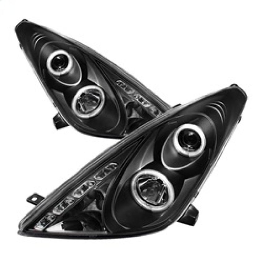 SPYDER 5011848 Projector Headlights - LED Halo - DRL - Black