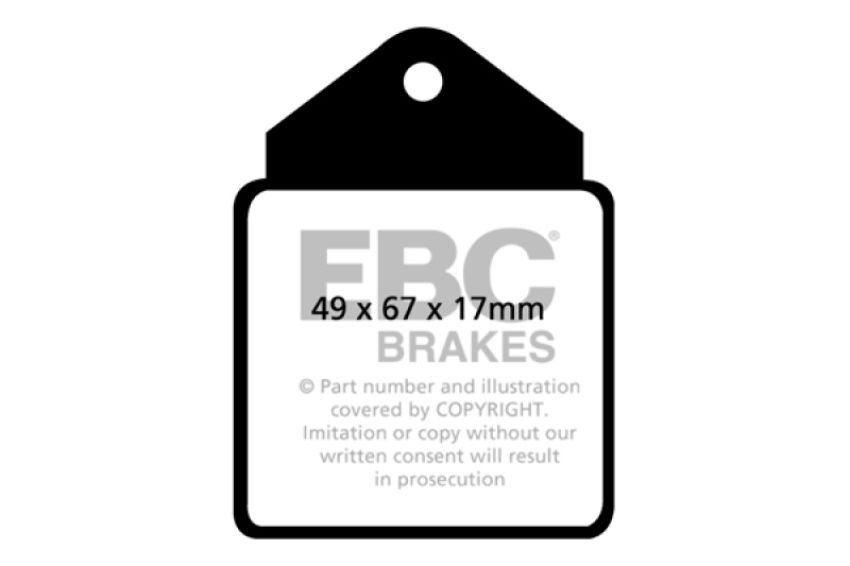 EBC Brakes DP2710 Greenstuff 2000 Series Sport Brake Pads
