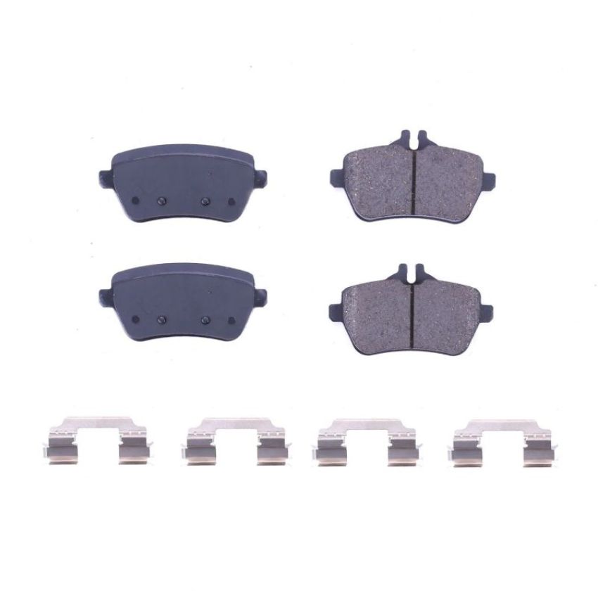 PowerStop 17-1689 PowerStop - Z17 Low-Dust Ceramic Brake Pads with Hardware